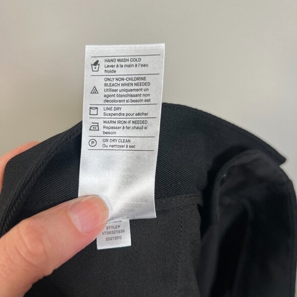 Vince Wide Leg Cropped Pants Size 10 Black Wool Blend Career Work Office - Picture 12 of 12